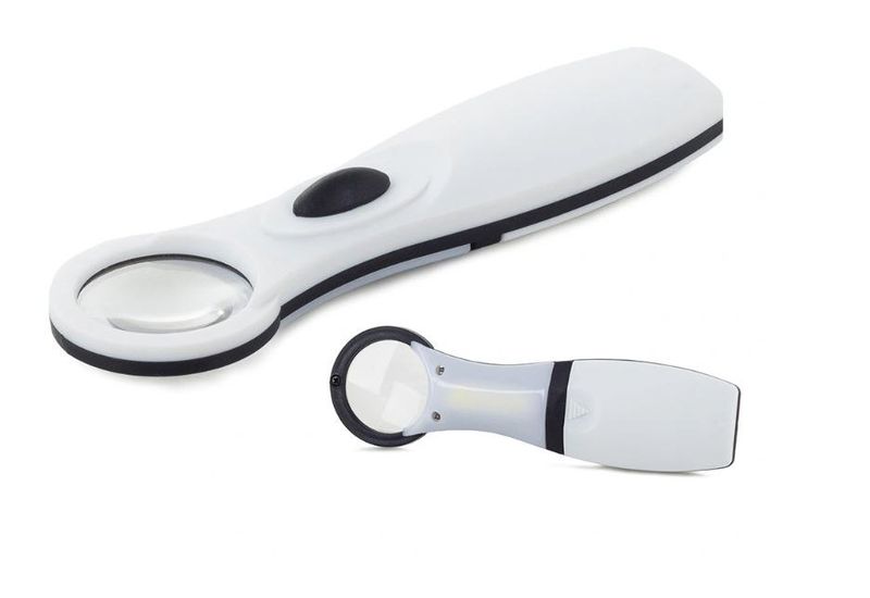 LUPA RĘCZNA 3X DIODA LED COB SZKŁO POWIĘKSZAJĄCE ZWY zdjęcie 1