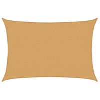 Żagiel przeciwsłoneczny, 160 g/m², piaskowy, 2x3 m, HDPE