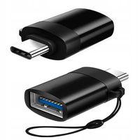 PRAKTYCZNY ADAPTER PRZEJŚCIÓWKA PRZEJŚCIE USB TYPE-C DO USB 3.0 OTG + SMYCZ