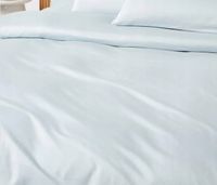 Poszwa na kołdrę z satyny bawełnianej Comfort S 240 x D 220 cm niebieski