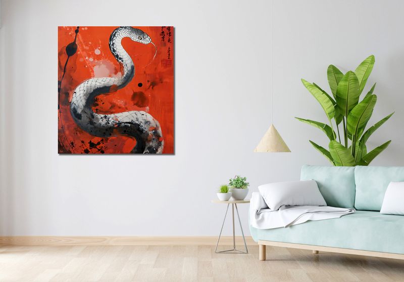 Obraz 90x100cm Smoczy Oddech Węża zdjęcie 2