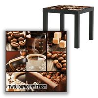 BLAT SZKLANY IKEA LACK Kawa z Twoim napisem 55x55cm 072b