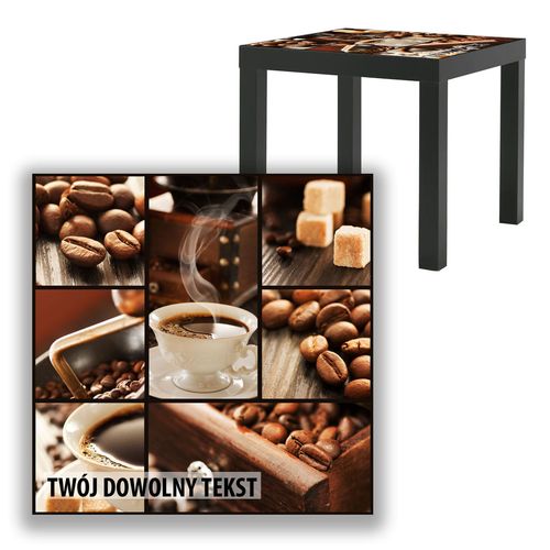 BLAT SZKLANY IKEA LACK Kawa z Twoim napisem 55x55cm 072b na Arena.pl