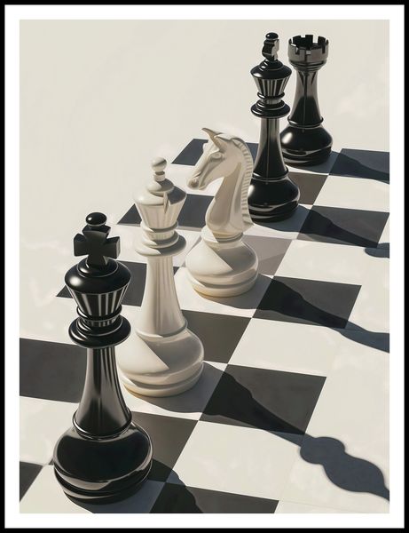 Plakat 75x100cm Szach i Mat zdjęcie 3