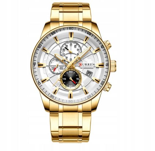 CURREN ELEGANCKI ZEGAREK MĘSKI DATOWNIK CHONOGRAF na Arena.pl