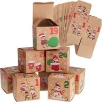 kalendarz adwentowy, pudełka do składania, pusty, diy, papierowy