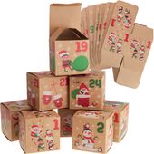kalendarz adwentowy, pudełka do składania, pusty, diy, papierowy