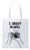 Dla Fotografa Fotografki Torba Eco Biała Shopper Z Nadrukiem Ze Zdjęciem