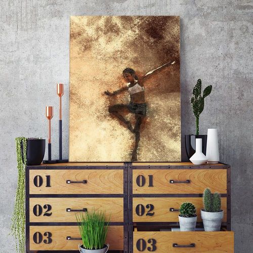 Deco Panel, Tańcząca dziewczynka abstrakcja 60x90 na Arena.pl