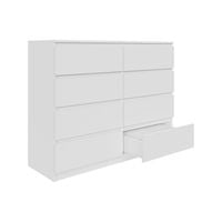 Komoda biała AVEN 120 cm 8 szuflad różne kolory DARMOWA DOSTAWA