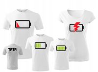 Zestaw koszulek dla rodziny baterie