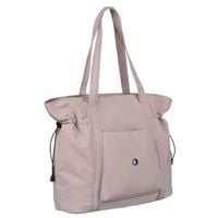 duża torba damska z poliestru w kolorze lila zamykana na suwak - peterson