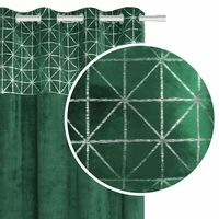Zasłona gotowa na przelotkach GLOSSY 140x250 półzaciemniająca zieleń