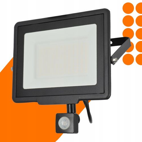 Naświetlacz LED Halogen 100W Reflektor Lampa Zewnętrzna Czujnik Ruchu na Arena.pl