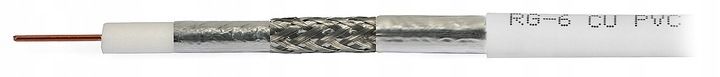Przewód antenowy RG-6 Cu Tri-Shield Eca A+ 50m zdjęcie 3