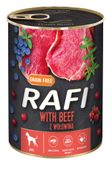 Rafi Mokra karma dla psów z wołowiną w puszce 400 g