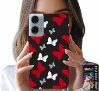 ETUI DO MOTOROLA G24 / G04 - KOKARDKI CZERWONO BIAŁE MYSZKA, WZORY