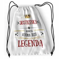 Plecak Dla Siostrzenicy Sportowy Szkolny Worek Z Nadrukiem Ze Zdjęciem