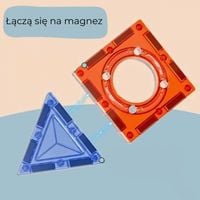 ZESTAW  KLOCKI MAGNETYCZNE KONSTRUKCYJNE DLA DZIECI