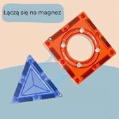 ZESTAW  KLOCKI MAGNETYCZNE KONSTRUKCYJNE DLA DZIECI