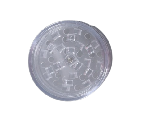Plastikowy  Lekki Grinder do Mielenia Tytoniu Suszu CBD Młynek Bezbarwny zdjęcie 1