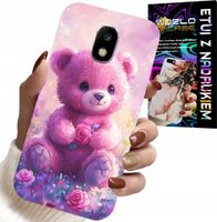 ETUI DO SAMSUNG GALAXY J5 2017 - SŁODKI MIŚ NA RÓŻOWYM TLE, CASE + SZKŁO