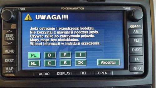 Mapa Nawigacja Toyota Lexus 2018 Lektor Menu PL na Arena.pl