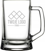szklane Kufle z grawerem reklama logo TRWAŁOŚĆ 50 szt