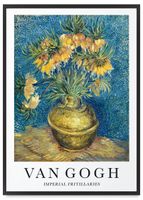 Plakat van gogh obraz słoneczniki 61x91 cm w czarnej ramie