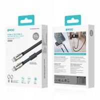 2 x KABEL SMYCZ USB-C 2w1 1.2m 60W SZYBKIE ŁADOWANIE NA TELEFON