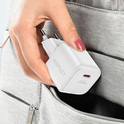 mini ładowarka sieciowa pd 20w gan + kabel usb-c biała na Arena.pl