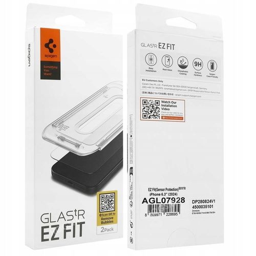SZKŁO HARTOWANE SPIGEN EZ FIT DO iPhone 16 Pro MOCNA SZYBKA 2 szt APLIKATOR na Arena.pl