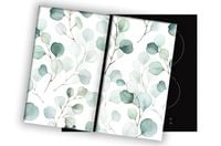 SZKLANA DESKA NA KUCHENKĘ 2x40x52 003D LISTKI