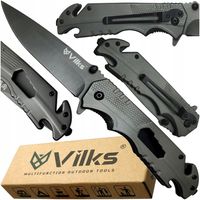 NÓŻ Scyzoryk Składany SURVIVAL Wielofunkcyjny STAL NIERDZEWNA Camping