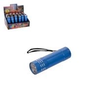 latarka 9led aluminiowa na baterie dł.8cm  chso113051