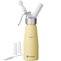 syfon do bitej śmietany pastelowy żółty 0,5 l - hendi 975855