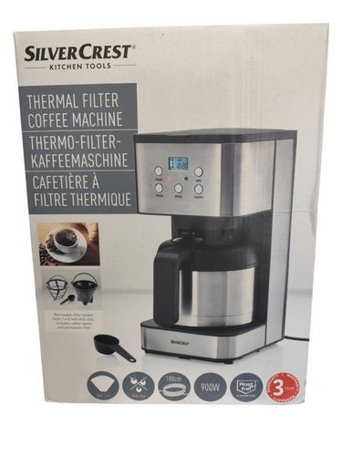 Przelewowy ekspres do kawy filtrowy z termosem SilverCrest 900W na Arena.pl