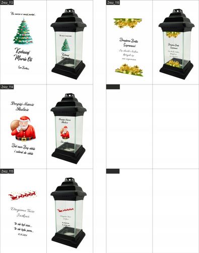 LAMPION ZNICZ KAPLICZKA z nadrukiem UV dla TATY na Arena.pl