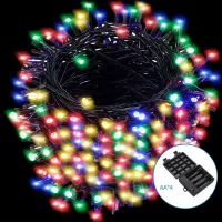 Lampki choinkowe 500 LED RGB na baterie 4AA 25 m multikolor do dekoracji świątecznych