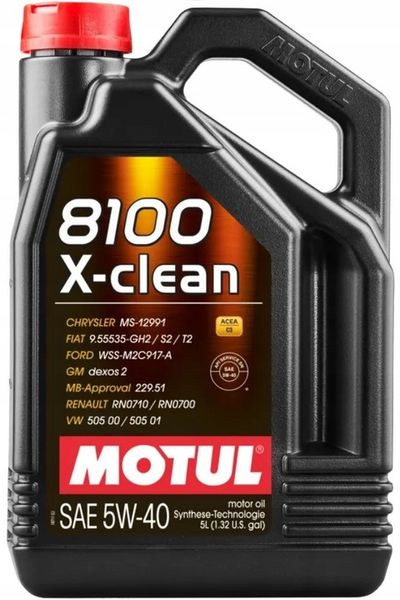 MOTUL 8100 X-CLEAN 5W40 5L zdjęcie 1