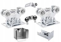 WÓZEK WÓZKI ROLKI DO BRAMY PRZESUWNEJ ZESTAW 80x80 ROLKA