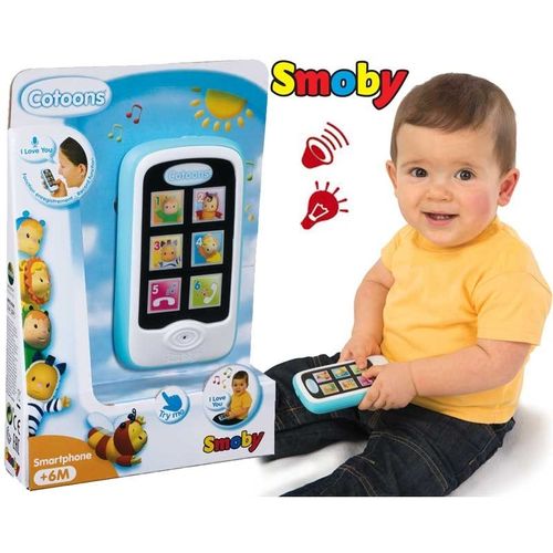 Smoby Cotoons Niebieski Smartfon Telefon na Arena.pl