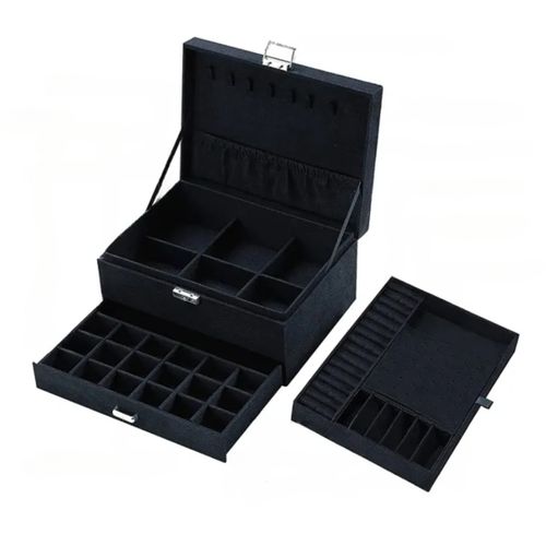 Kuferek na biżuterię czarny na Arena.pl