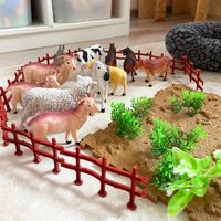 DLA DZIECI  ZESTAW FIGURKI FARMA AKCESORIA