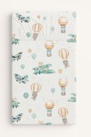 Prześcieradło bawełniane z gumką do łóżeczka 120x60 cm - sky adventure