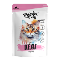 MOKRA KARMA DLA KOTA TufTuf  Saszetka mielonka z cielęciną 300g