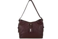 Codzienna torebka damska na ramię - Bordowa