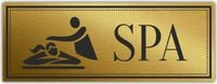 Tabliczka Złota Srebrna na drzwi SPA
