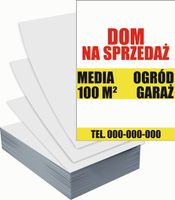 Ulotki A4 reklamowe firmowe 5000szt projekt w cenie DOM NA SPRZEDAŻ