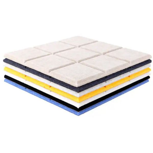 Panele Ścienne Filcowe 3D Kwadrat Zagłówek Samoprzylepne Akustyczne Soft zdjęcie 7